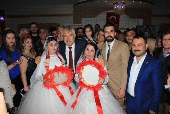 İki bacıya bəysiz toy etdilər - FOTO
