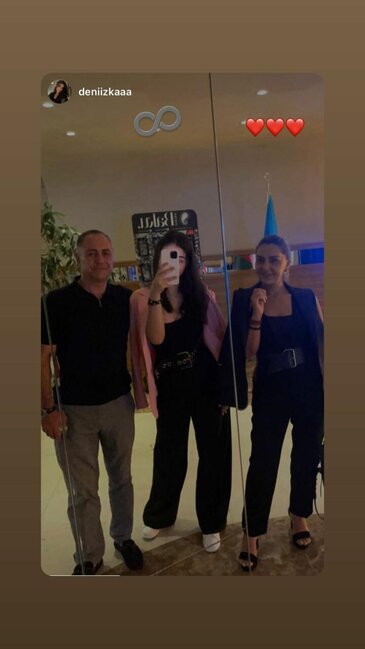 Zülfiyyə Xanbabayevanın qızının atası ilə FOTOSU