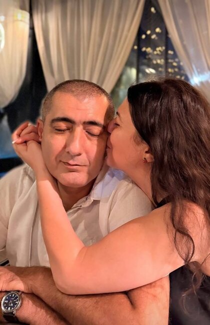 Zümrüd Qasımova ayrıldığı həyat yoldaşı ilə - Foto