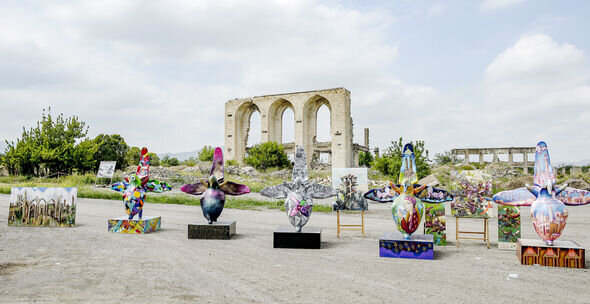 Qarabağda "Xarı bülbül" maketləri ərsəyə gətirilib - FOTO-VİDEO