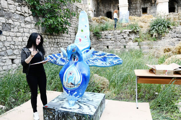 Qarabağda "Xarı bülbül" maketləri ərsəyə gətirilib - FOTO-VİDEO